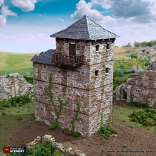 Load image into Gallery viewer, Ruined Black Rock Keep - King and Country - Printable Scenery Terrain Wargaming D&amp;D DnD 10mm 15mm 20mm 25mm 28mm 32mm 40mm 54mm