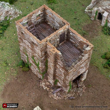 Load image into Gallery viewer, Ruined Black Rock Keep - King and Country - Printable Scenery Terrain Wargaming D&amp;D DnD 10mm 15mm 20mm 25mm 28mm 32mm 40mm 54mm