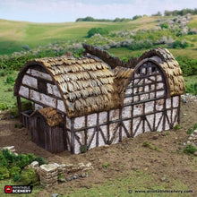 Load image into Gallery viewer, Ruined Country Stables - King and Country - Printable Scenery Terrain Wargaming D&amp;D DnD 10mm 15mm 20mm 25mm 28mm 32mm 40mm 54mm