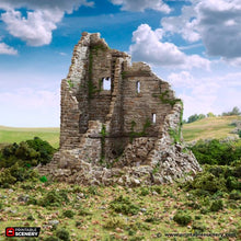 Load image into Gallery viewer, Ruined Norman Stone Fort - King and Country - Printable Scenery Terrain Wargaming D&amp;D DnD 10mm 15mm 20mm 25mm 28mm 32mm 40mm 54mm Painted options