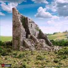 Load image into Gallery viewer, Ruined Norman Stone Fort - King and Country - Printable Scenery Terrain Wargaming D&amp;D DnD 10mm 15mm 20mm 25mm 28mm 32mm 40mm 54mm Painted options