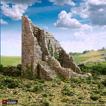 Load image into Gallery viewer, Ruined Norman Stone Fort - King and Country - Printable Scenery Terrain Wargaming D&amp;D DnD 10mm 15mm 20mm 25mm 28mm 32mm 40mm 54mm Painted options