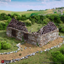 Load image into Gallery viewer, Ruined Highland Stone Barn - King and Country - Printable Scenery Terrain Wargaming D&amp;D DnD 10mm 15mm 20mm 25mm 28mm 32mm 40mm 54mm Painted options