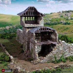 Ruined Kings Quarters - King and Country - Printable Scenery Terrain Wargaming D&Ruined Kings QuartersD DnD 10mm 15mm 20mm 25mm 28mm 32mm 40mm 54mm