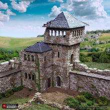 Load image into Gallery viewer, Ruined Kings Quarters - King and Country - Printable Scenery Terrain Wargaming D&amp;Ruined Kings QuartersD DnD 10mm 15mm 20mm 25mm 28mm 32mm 40mm 54mm