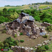 Load image into Gallery viewer, Ruined French Mausoleum - King and Country - Printable Scenery Terrain Wargaming D&amp;D DnD 10mm 15mm 20mm 25mm 28mm 32mm 40mm 54mm Painted options