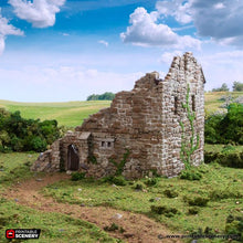Load image into Gallery viewer, Ruined Norman Stone Manor - King and Country - Printable Scenery Terrain Wargaming D&amp;D DnD 10mm 15mm 20mm 25mm 28mm 32mm 40mm 54mm Painted options