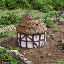Load image into Gallery viewer, Ruined Small Round House - King and Country - Printable Scenery Terrain Wargaming D&amp;D DnD 10mm 15mm 20mm 25mm 28mm 32mm 40mm 54mm