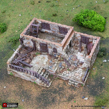 Load image into Gallery viewer, Ruined Stonestreet Bakers - King and Country - Printable Scenery Terrain Wargaming D&amp;D DnD 10mm 15mm 20mm 25mm 28mm 32mm 40mm 54mm Painted options
