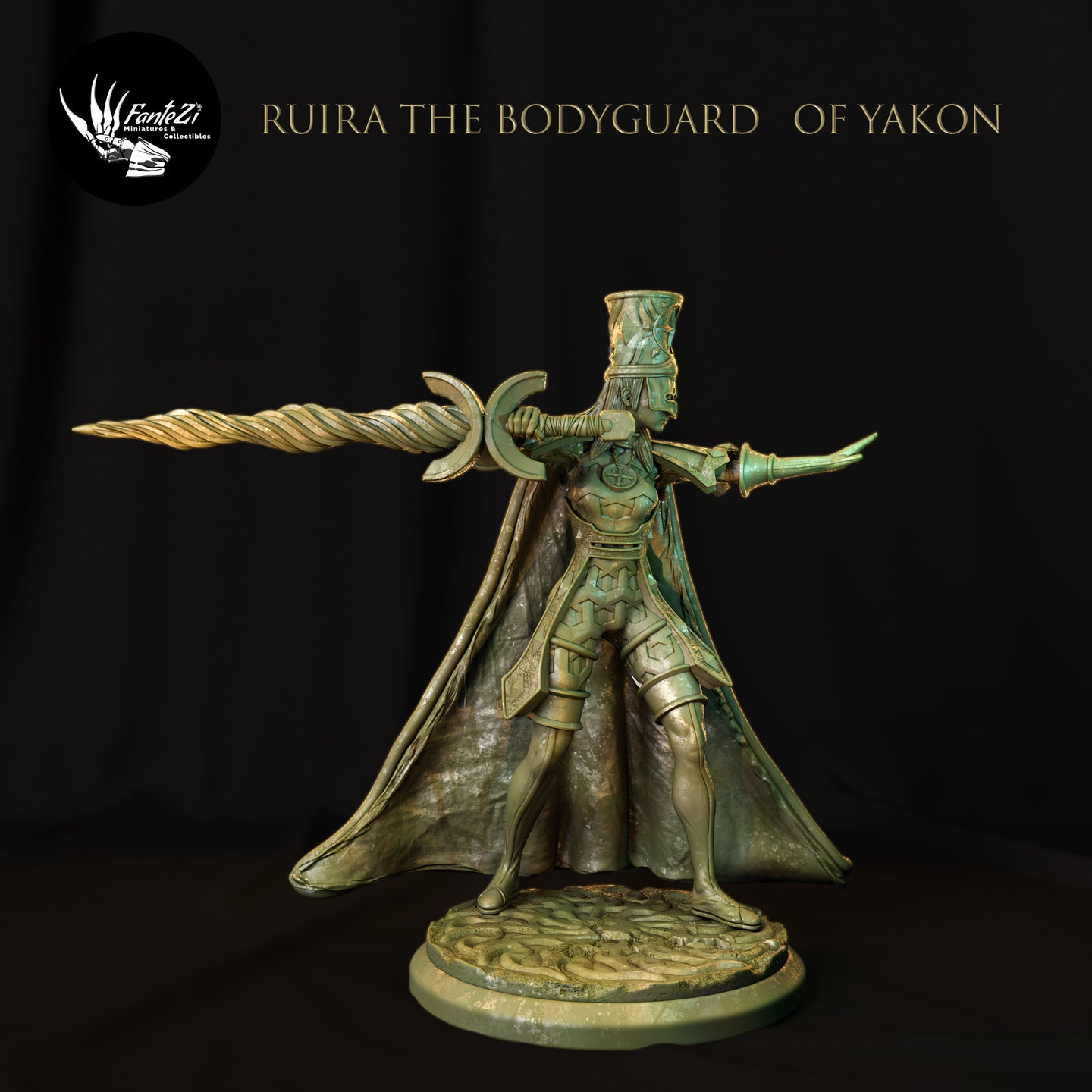 Ruira the Bodyguard of Yakon - The Cult of Yakon - FanteZi Wargaming D&D DnD