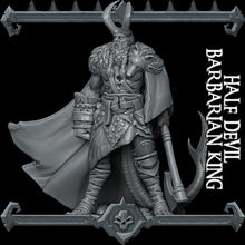 Load image into Gallery viewer, Half Devil Barbarian King - Rocket Pig Wargaming D&amp;D DnD