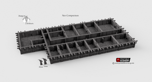 Inn of the Welcome Wench Sleeping Quarters - Second Floor 28mm Clorehaven Goblin Grotto Wargaming Terrain D&D DnD RPG