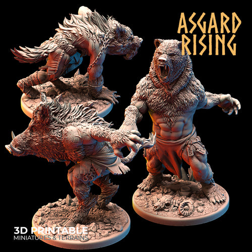 Shapeshifter Warband - Asgard Rising Miniatures - Wargaming D&D DnD