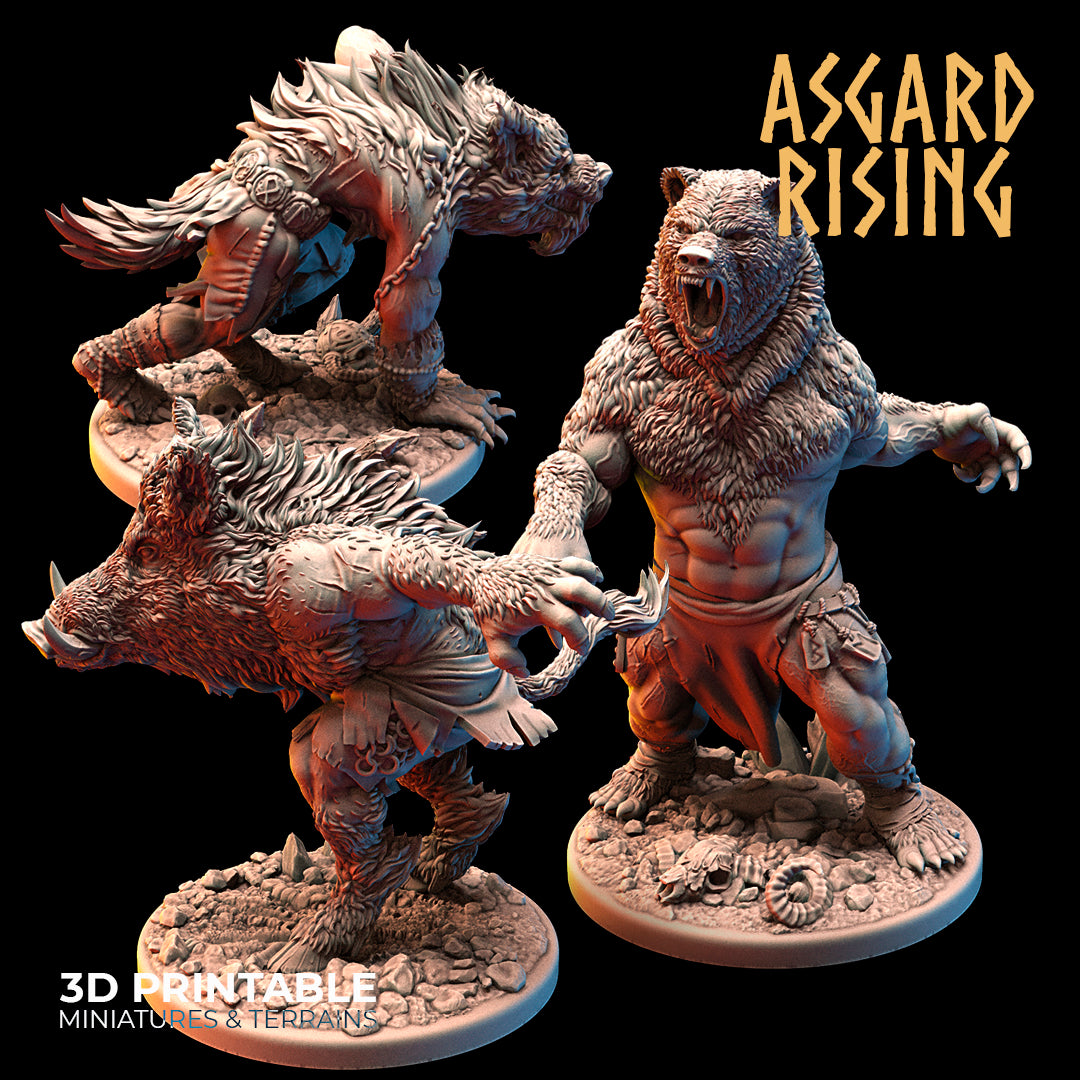 Shapeshifter Warband - Asgard Rising Miniatures - Wargaming D&D DnD
