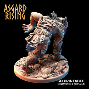Ulfhednar - Wolf Shapeshifter - Asgard Rising Miniatures - Wargaming D&D DnD