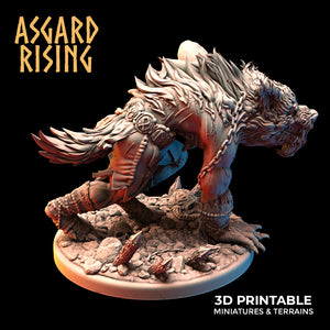 Ulfhednar - Wolf Shapeshifter - Asgard Rising Miniatures - Wargaming D&D DnD