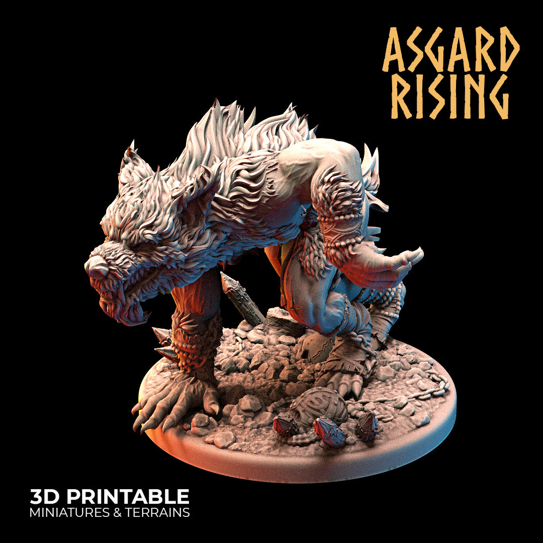 Ulfhednar - Wolf Shapeshifter - Asgard Rising Miniatures - Wargaming D&D DnD