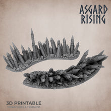 Load image into Gallery viewer, Spiked Fences Set - Asgard Rising Miniatures - Wargaming D&amp;D DnD