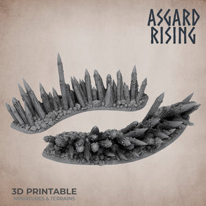 Spiked Fences Set - Asgard Rising Miniatures - Wargaming D&D DnD