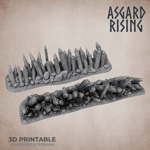 Spiked Fences Set - Asgard Rising Miniatures - Wargaming D&D DnD