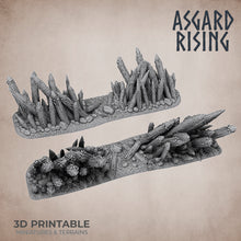 Load image into Gallery viewer, Spiked Fences Set - Asgard Rising Miniatures - Wargaming D&amp;D DnD