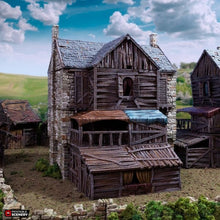 Load image into Gallery viewer, Slums of Flea Bottom 2 - King and Country - Printable Scenery Terrain Wargaming D&amp;D DnD 10mm 15mm 20mm 25mm 28mm 32mm 40mm 54mm