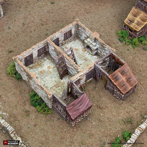 Slums of Flea Bottom 1 - King and Country - Printable Scenery Terrain Wargaming D&D DnD 10mm 15mm 20mm 25mm 28mm 32mm 40mm 54mm