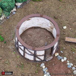 Small Round House - King and Country - Printable Scenery Terrain Wargaming D&D DnD 10mm 15mm 20mm 25mm 28mm 32mm 40mm 54mm
