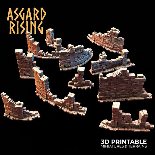 Small Stone Ruins - Asgard Rising Miniatures - Wargaming D&D DnD