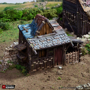 Small Shanty - King and Country - Printable Scenery Terrain Wargaming D&D DnD 10mm 15mm 20mm 25mm 28mm 32mm 40mm 54mm