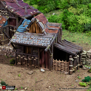 Small Shanty - King and Country - Printable Scenery Terrain Wargaming D&D DnD 10mm 15mm 20mm 25mm 28mm 32mm 40mm 54mm