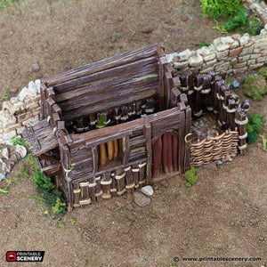 Small Shanty - King and Country - Printable Scenery Terrain Wargaming D&D DnD 10mm 15mm 20mm 25mm 28mm 32mm 40mm 54mm