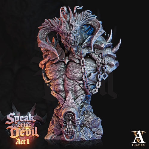 Azael, Pit Lord - Bust - Speak of the Devil Act I - Archvillain Games - Wargaming D&D DnD