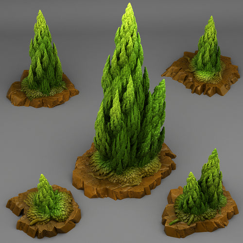 Spiraling Pine - Fantastic Plants and Rocks Vol. 3 - Print Your Monsters - Wargaming D&D DnD