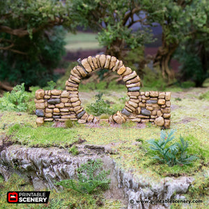 Hagglethorn Stone Walls - Hagglethorn Hollow Printable Scatter Scenery Terrain D&D DnD