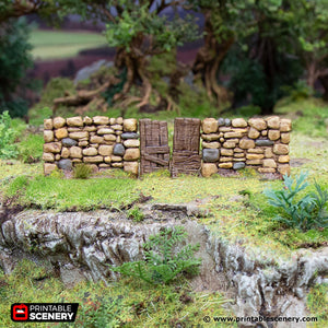 Hagglethorn Stone Walls - Hagglethorn Hollow Printable Scatter Scenery Terrain D&D DnD