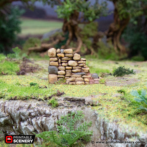 Hagglethorn Stone Walls - Hagglethorn Hollow Printable Scatter Scenery Terrain D&D DnD