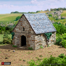 Load image into Gallery viewer, Small Rustic Barns - King and Country - Printable Scenery Terrain Wargaming D&amp;D DnD 10mm 15mm 20mm 25mm 28mm 32mm 40mm 54mm Painted options