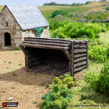 Load image into Gallery viewer, Small Rustic Barns - King and Country - Printable Scenery Terrain Wargaming D&amp;D DnD 10mm 15mm 20mm 25mm 28mm 32mm 40mm 54mm Painted options