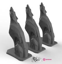Load image into Gallery viewer, Stylized Wolf Statue - 3DHexes Wargaming Terrain D&amp;D DnD