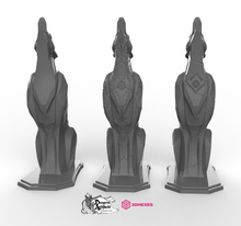 Load image into Gallery viewer, Stylized Wolf Statue - 3DHexes Wargaming Terrain D&amp;D DnD
