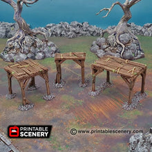 Load image into Gallery viewer, Scaffolding and Support Columns - Shadowfey Wargaming Terrain D&amp;D DnD