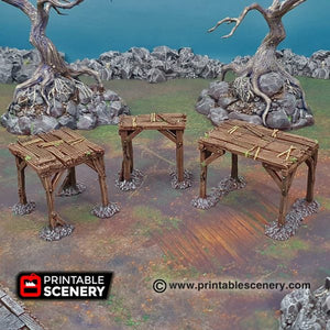 Scaffolding and Support Columns - Shadowfey Wargaming Terrain D&D DnD
