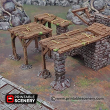 Load image into Gallery viewer, Scaffolding and Support Columns - Shadowfey Wargaming Terrain D&amp;D DnD
