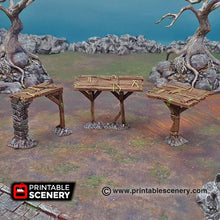 Load image into Gallery viewer, Scaffolding and Support Columns - Shadowfey Wargaming Terrain D&amp;D DnD