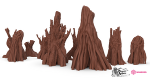 Swamp Trees - 3DHexes Wargaming Terrain D&D DnD
