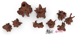 Swamp Trees - 3DHexes Wargaming Terrain D&D DnD