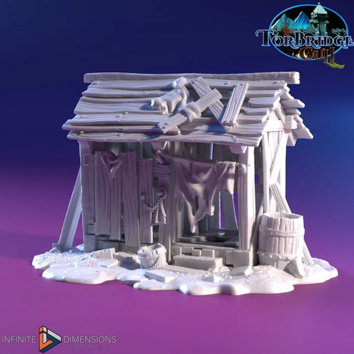 The Deuce Outhouse - Torbridge Cull - Infinite Dimensions Terrain Wargaming D&D DnD 15mm 20mm 25mm 28mm 32mm 40mm 54mm