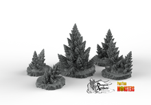 Load image into Gallery viewer, Toxic Alien Pines - Fantastic Plants and Rocks Vol. 2 - Print Your Monsters - Wargaming D&amp;D DnD