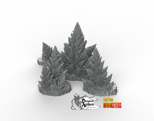 Load image into Gallery viewer, Toxic Alien Pines - Fantastic Plants and Rocks Vol. 2 - Print Your Monsters - Wargaming D&amp;D DnD
